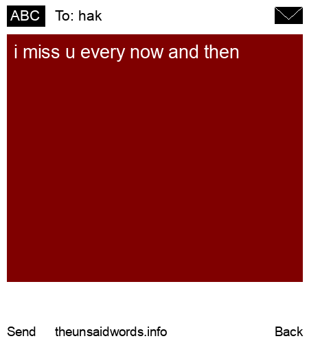 unsent message to hak