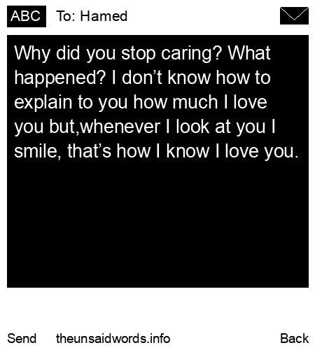 unsent message to Hamed