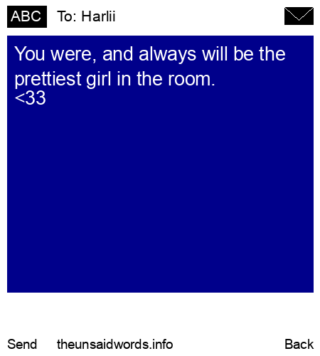 unsent message to Harlii