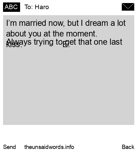 unsent message to Haro