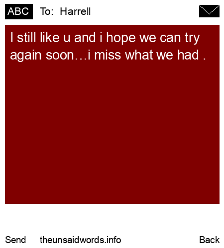 unsent message to  Harrell