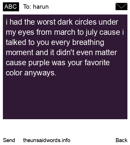 unsent message to harun