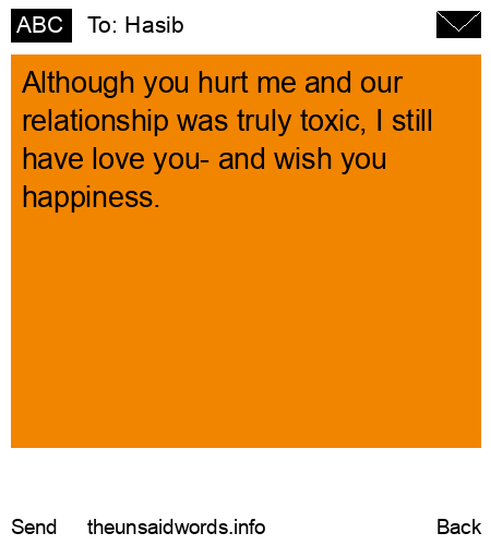 unsent message to Hasib