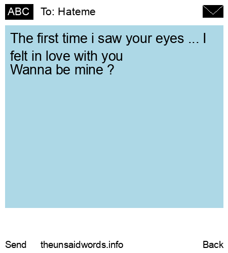 unsent message to Hateme 