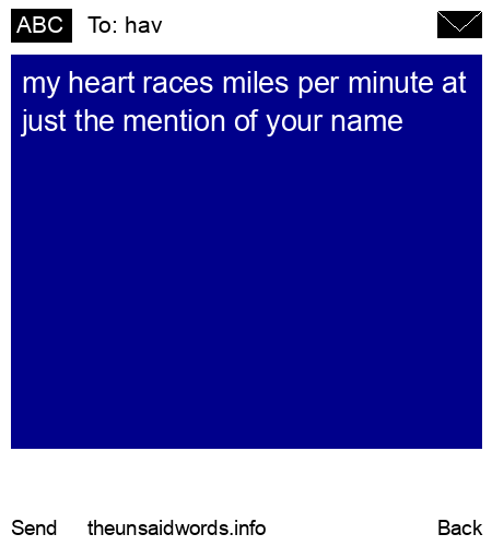 unsent message to hav