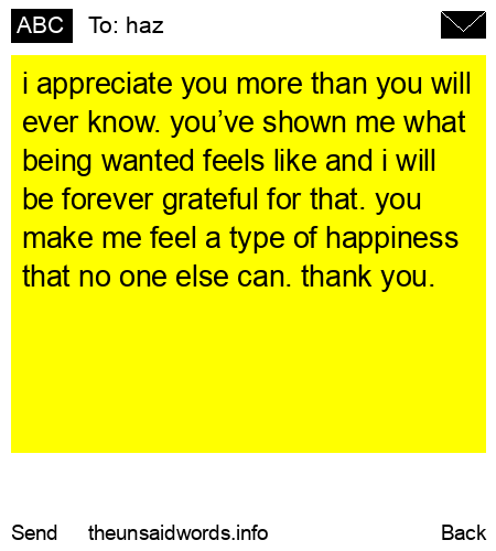 unsent message to haz