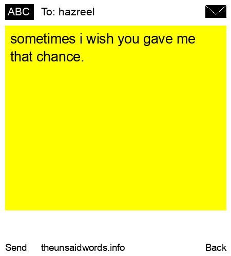 unsent message to hazreel