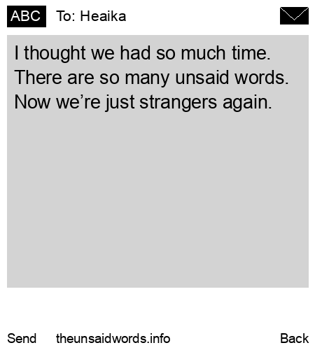 unsent message to Heaika