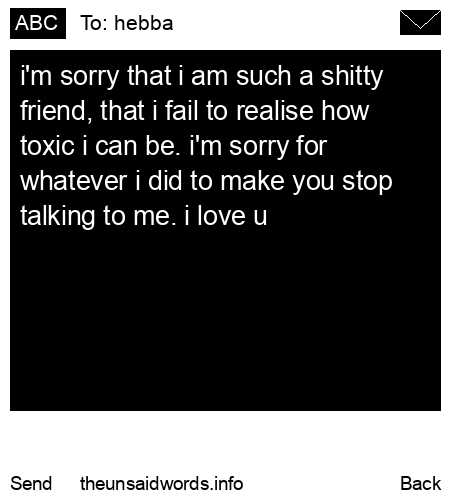 unsent message to hebba