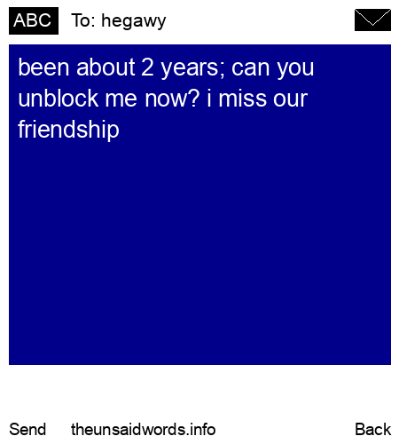 unsent message to hegawy