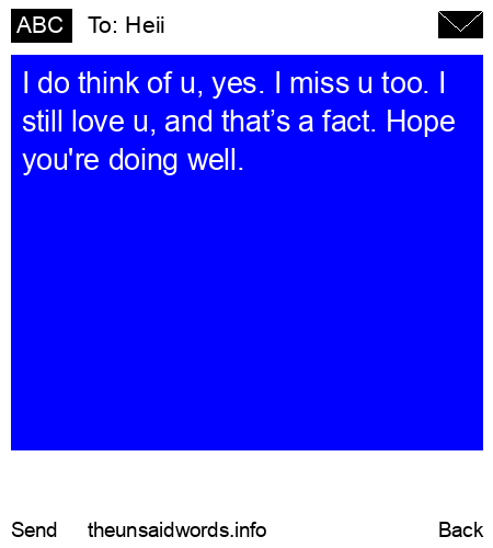 unsent message to Heii