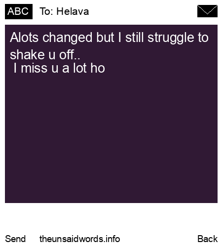 unsent message to Helava