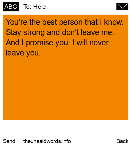 unsent message to Hele