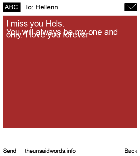 unsent message to Hellenn