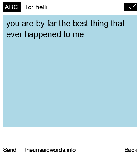 unsent message to helli