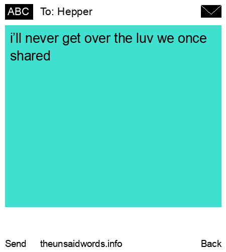 unsent message to Hepper