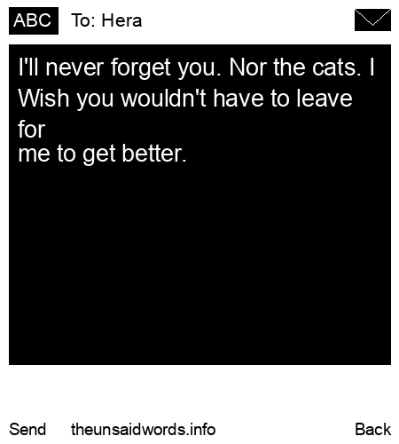 unsent message to Hera