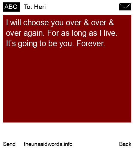 unsent message to Heri