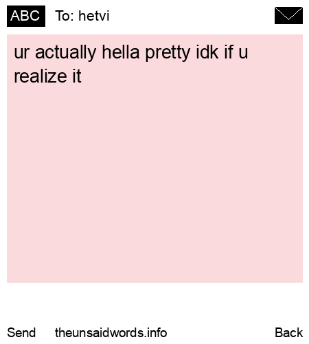 unsent message to hetvi
