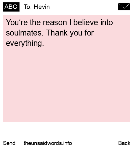 unsent message to Hevin 