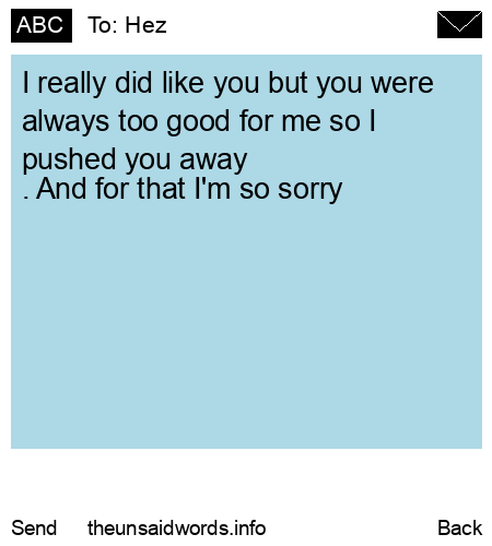 unsent message to Hez