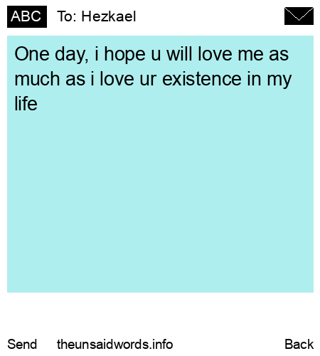 unsent message to Hezkael