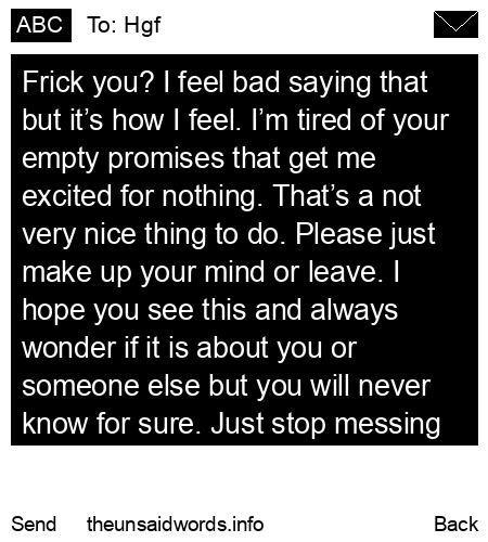 unsent message to Hgf
