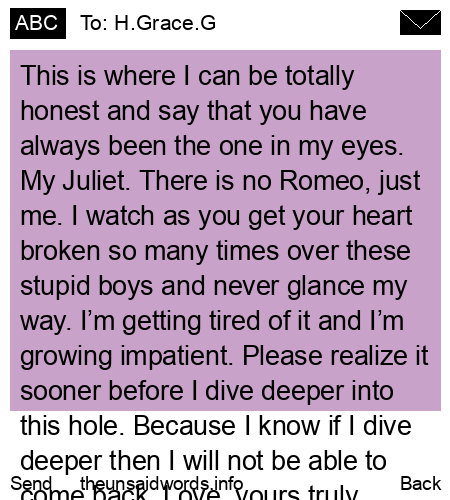 unsent message to H.Grace.G