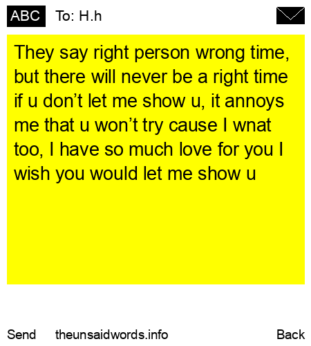 unsent message to H.h