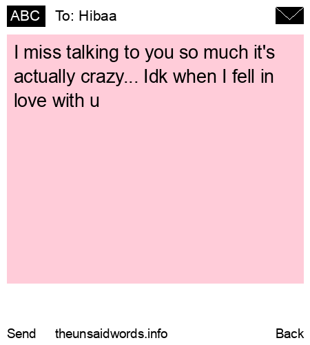 unsent message to Hibaa