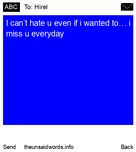 unsent message to Hirel
