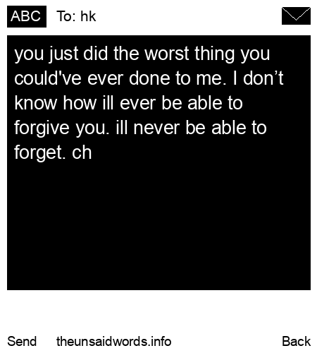unsent message to hk