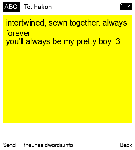 unsent message to håkon 