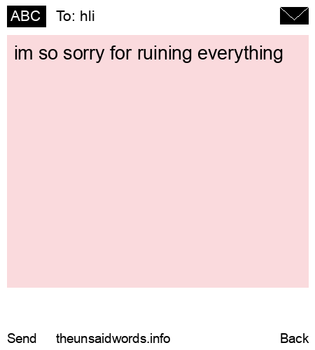 unsent message to hli