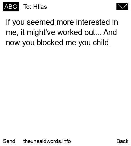 unsent message to Hlias