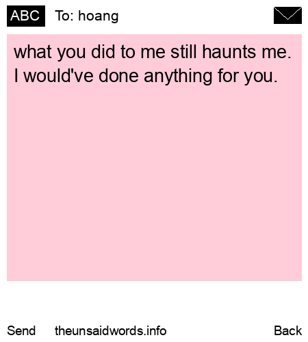 unsent message to hoang