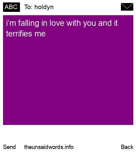 unsent message to holdyn