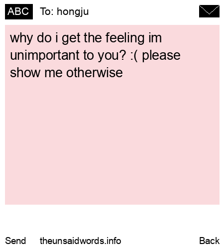 unsent message to hongju