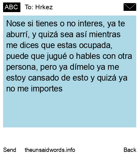 unsent message to Hrkez