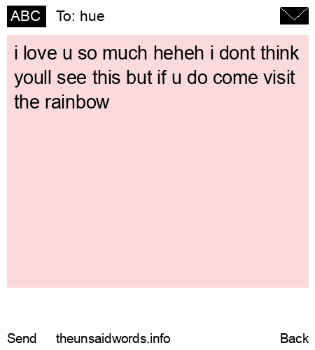 unsent message to hue