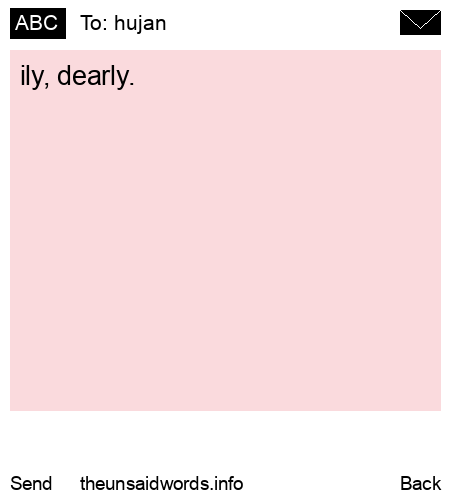unsent message to hujan