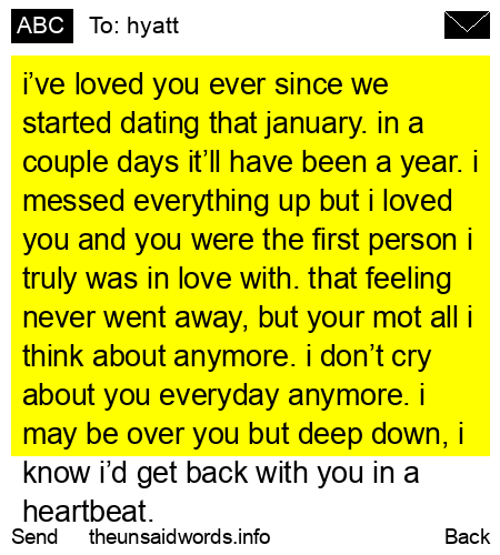 unsent message to hyatt