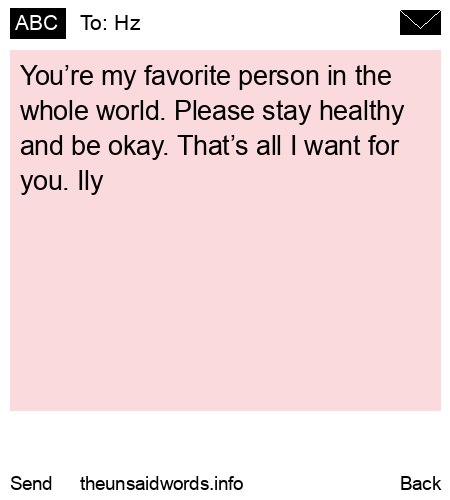 unsent message to Hz