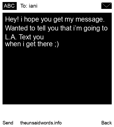unsent message to iani