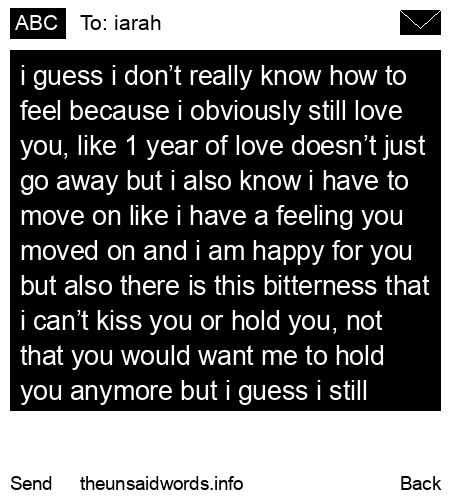 unsent message to iarah