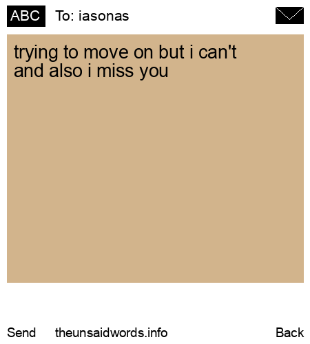 unsent message to iasonas