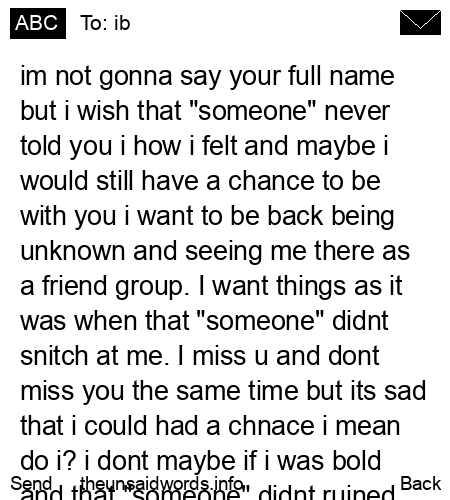 unsent message to ib