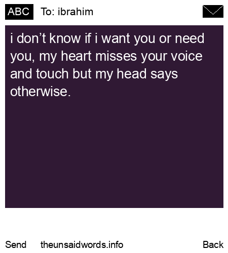 unsent message to ibrahim
