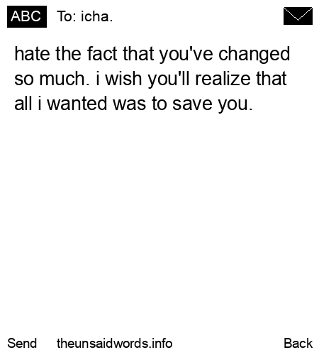 unsent message to icha.
