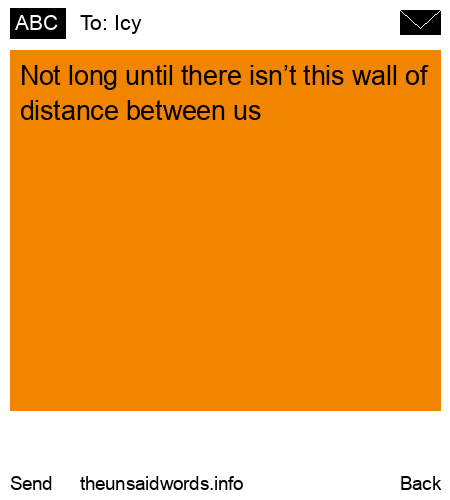 unsent message to Icy